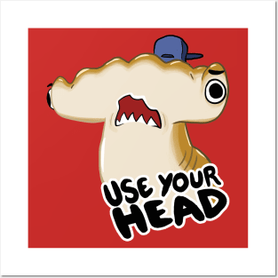 Sharks With Hats - Hammerhead Posters and Art